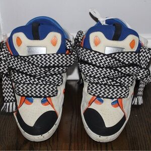 Lanvin Curb Sneakers 'White Blue Orange'
